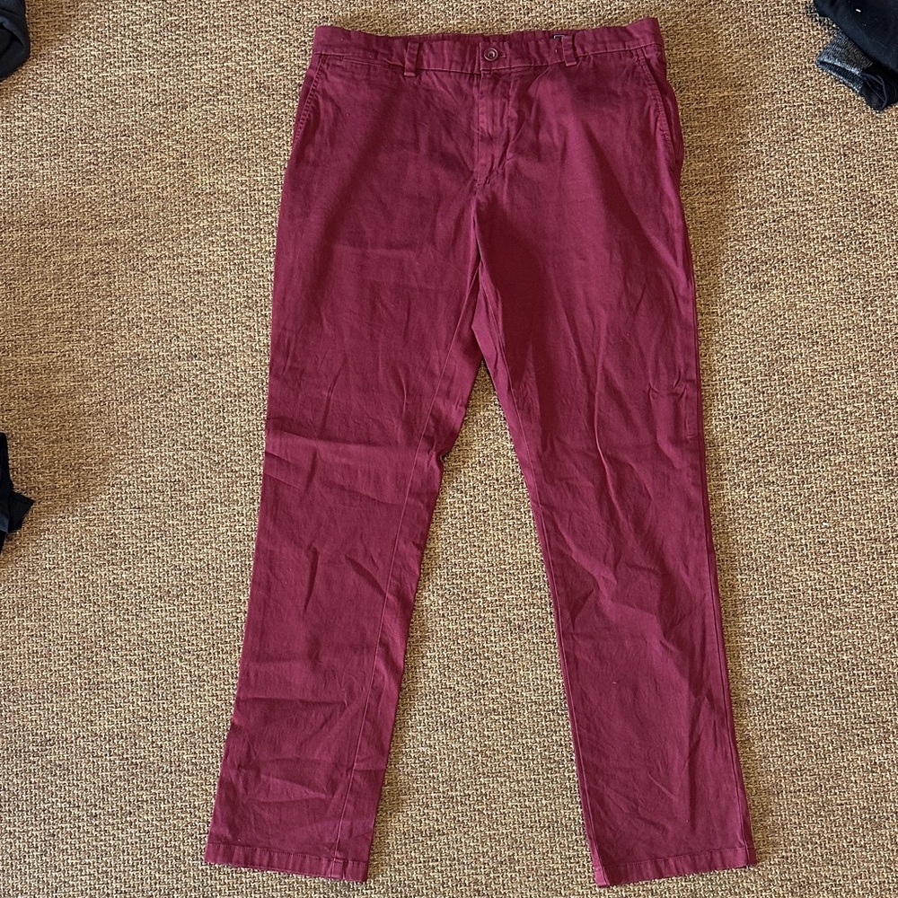 Vineyard Vines Men's Maroon Chinos